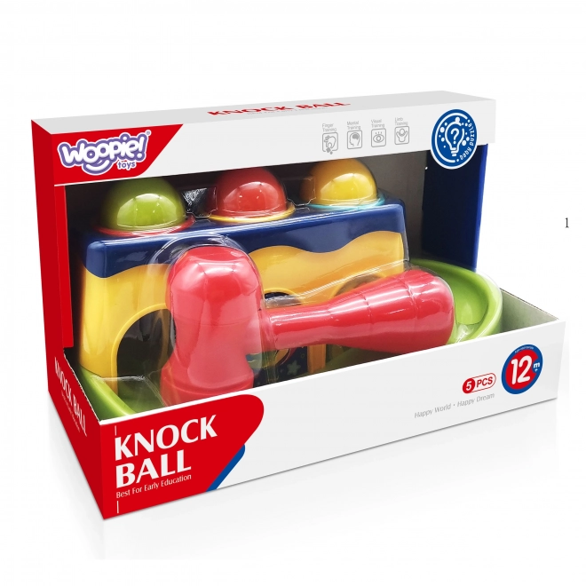 Woopie színes kalapálós játék Montessori módszerrel
