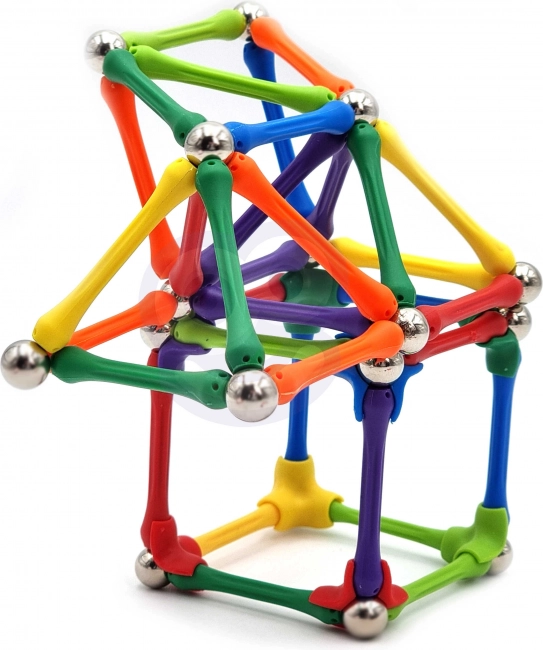Mágneses építőelemek Woopie Kreatív puzzle 180 db