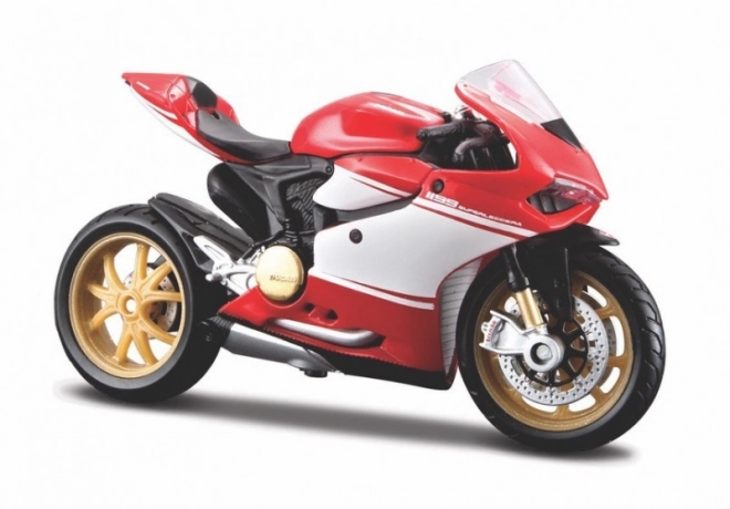 Ducati 1199 Superleggera fém motorkerékpár modell 1/18 talppal