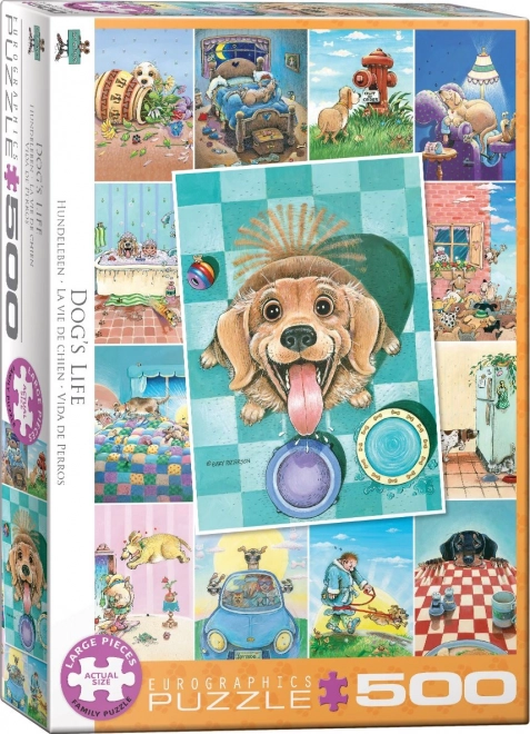 Kutyaélet XL puzzle 500 darabos - EUROGRAPHICS