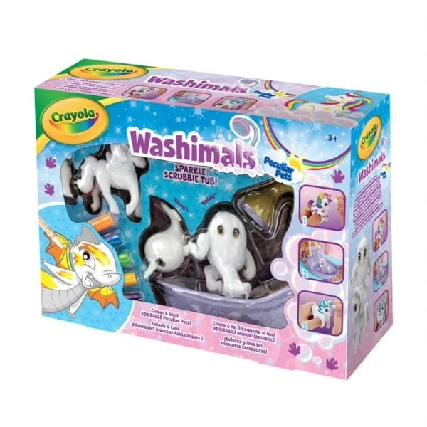 Kreatív Készlet Meseállatok Színezhető Figurák Crayola Washimals