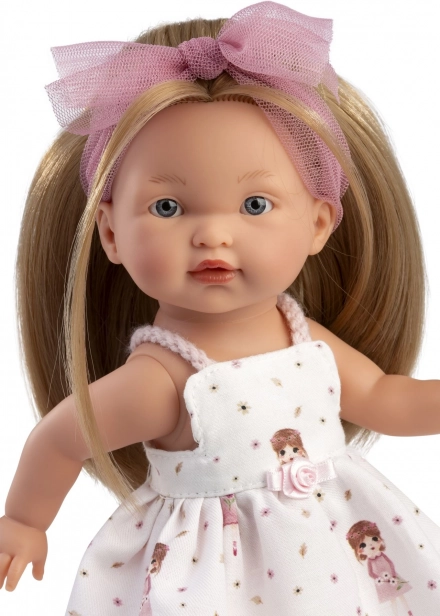 Realista baba Llorens Valeria teljes vinyl testtel - 28 cm