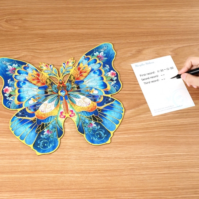 Fa puzzle Morpho Helena pillangó