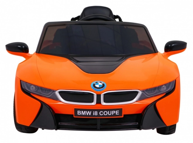 BMW I8 Lift akkumulátoros autó narancs + Távirányító + Lassú indítás + 3-pontos övek + MP3 USB + LED dióda