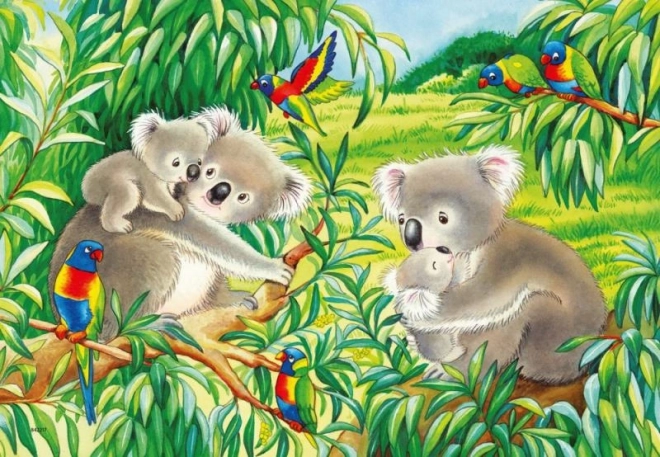 Ravensburger édes koalák és pandák puzzle 2x24 darabos