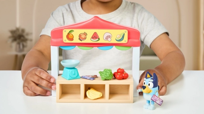 Bluey mini figurák - Élelmiszerbolt készlet