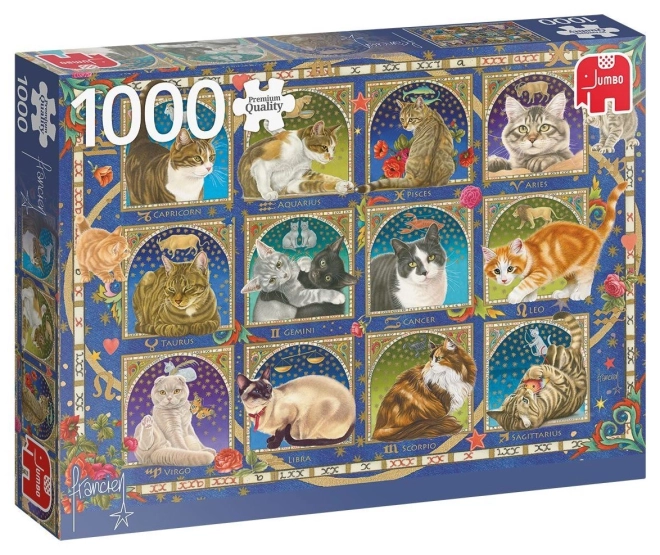 Jumbo macskás horoszkóp puzzle 1000 darabos