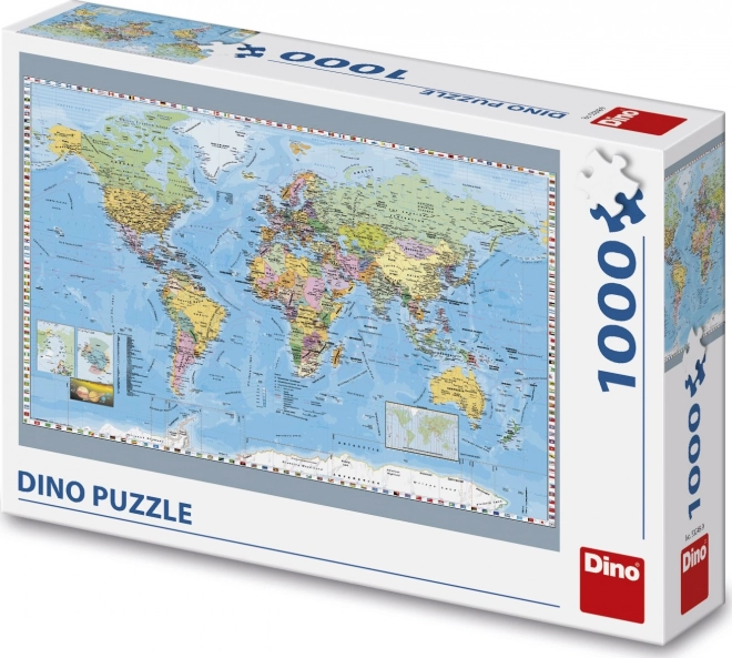 Dino puzzle politikai világtérkép 1000 darab