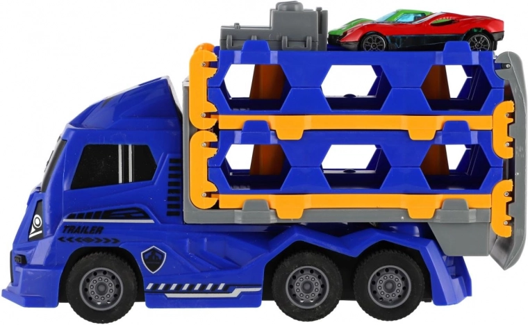 Autószállító két kisautóval