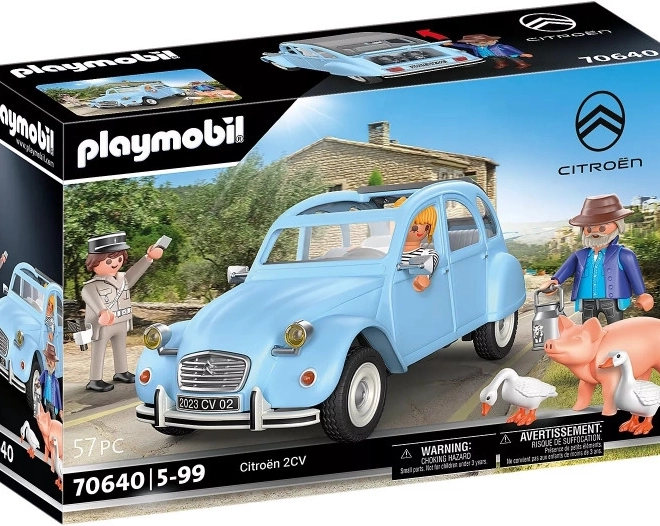 Ikonikus CITROËN 2CV design PLAYMOBIL kivitelben