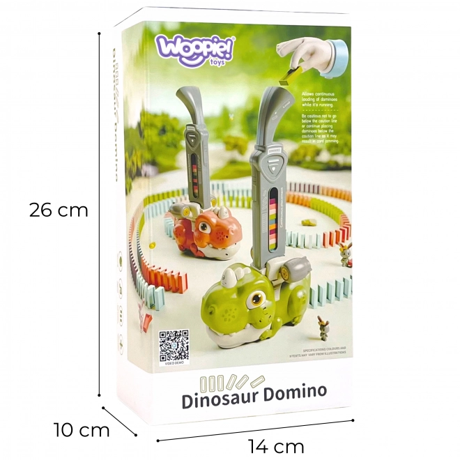 Színes Dinoszaurusz Domino vonat zöld
