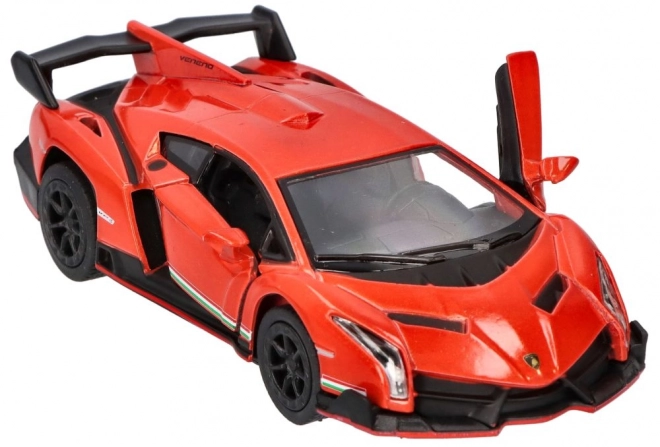 Fém Lamborghini Veneno modell 1:36 méretarányban