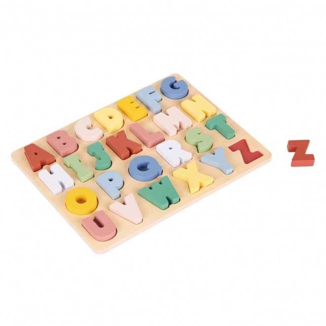 Fa puzzle színes ABC