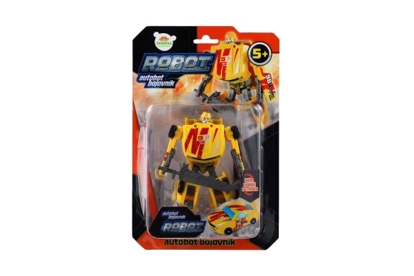 Transformers autó-robottal 14cm sárga