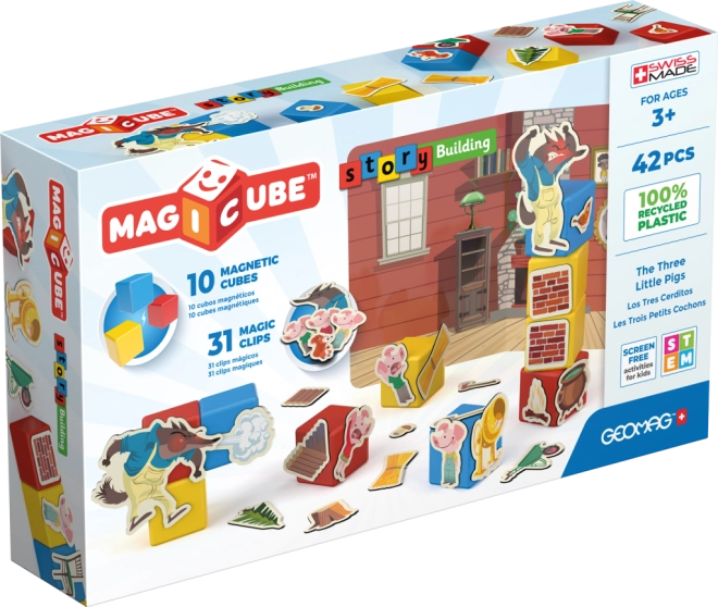 Geomag mágikus kockák - Három kismalac