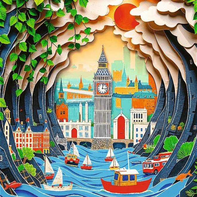 Trefl Paper Art Puzzle: London 1000 darab