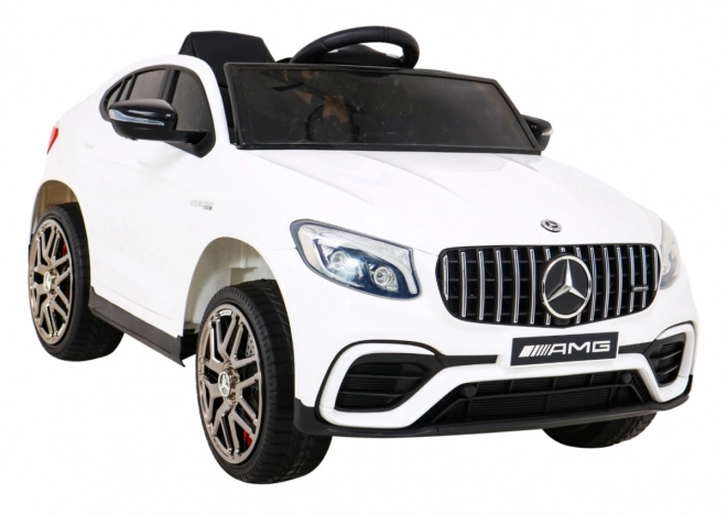Mercedes Benz GLC63S gyerekeknek fehér + távirányító + 4x4 hajtás + MP3 LED + EVA + lassú indulás