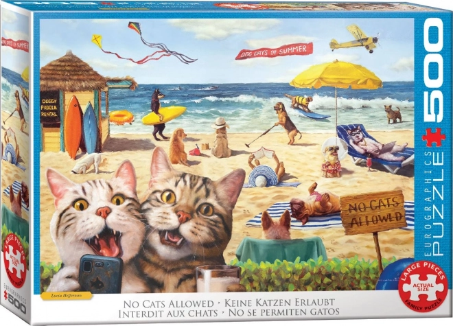 Eurographics puzzle - Macskáknak belépni tilos XL 500 darabos