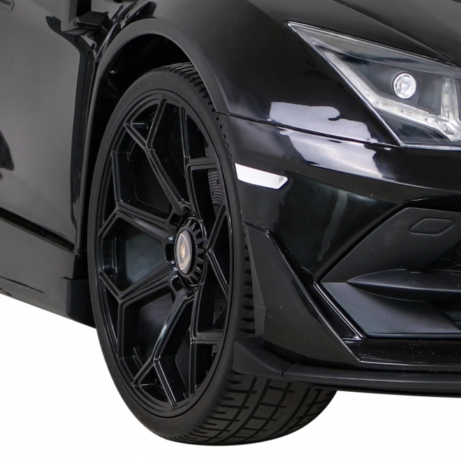 Lamborghini SVJ DRIFT pro 2 gyerekek fekete + Drift funkció + távirányító + MP3 LED + lassú indítás
