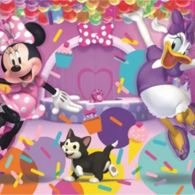 Puzzle Minnie és Daisy ünnepségen 104 darabbal