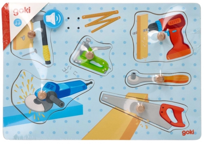 GOKI hangos fa puzzle szerszámokkal