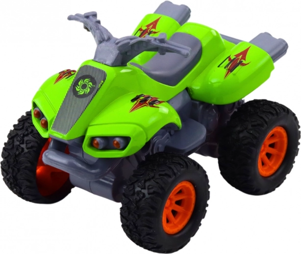 Quad meghajtással, gumikerék és fém karosszéria