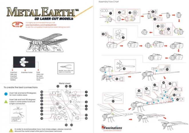 Metal Earth 3D puzzle, Szitakötő