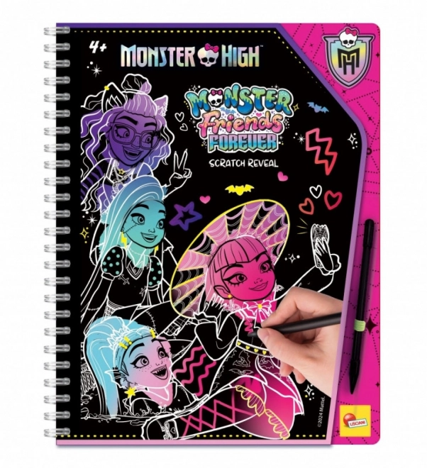 Monster High varázslatos karcolós rajzfüzet