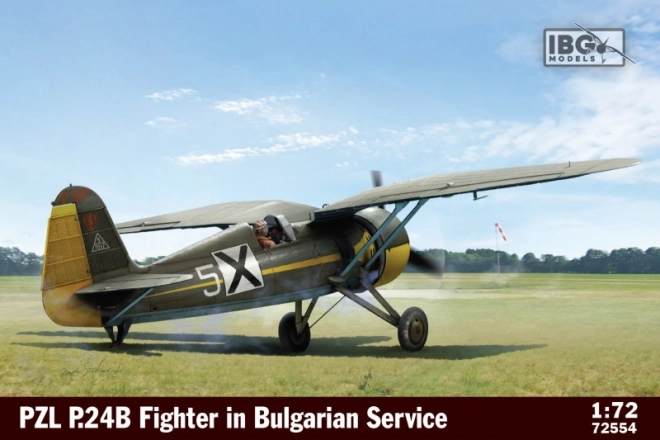 pzl p24b vadászrepülőgép bolgár szolgálatban 1/72 műanyag modell