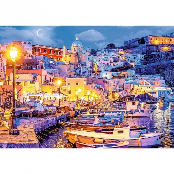 1000 darabos puzzle Procida szigete éjjel Olaszország