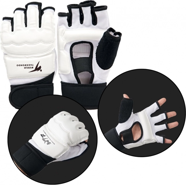 Taekwondo sportkesztyű fehér XS