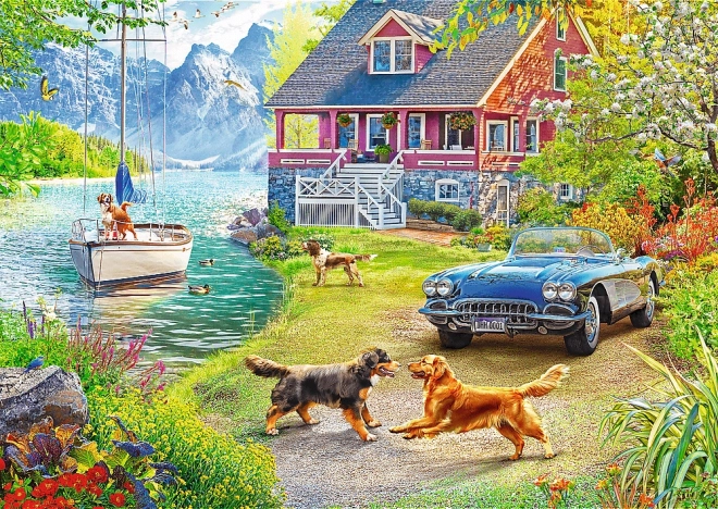 Nyári pihenés 500 darabos puzzle készlet