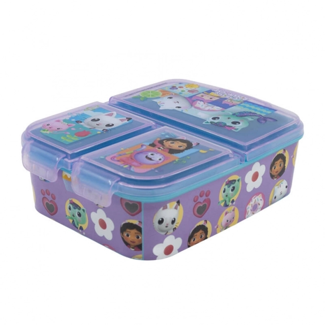 Uzsonna-/ebéd doboz Cat House Gabi lila