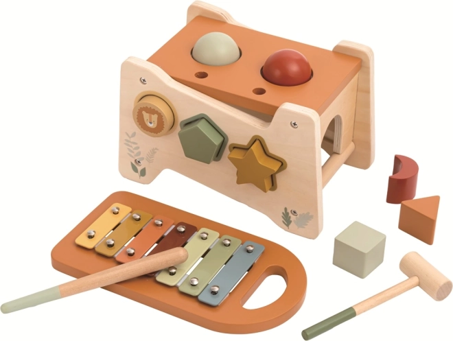 Multifunkciós kalapálós játék xilofonnal 2Kids Toys