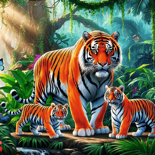 Tigris szokások puzzle 200 darabos