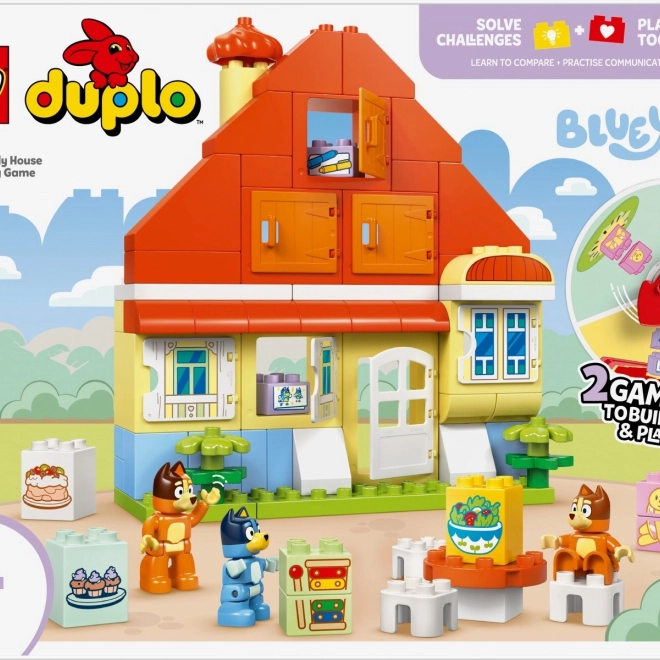 DUPLO Bluey Családi ház memóriajátékkal