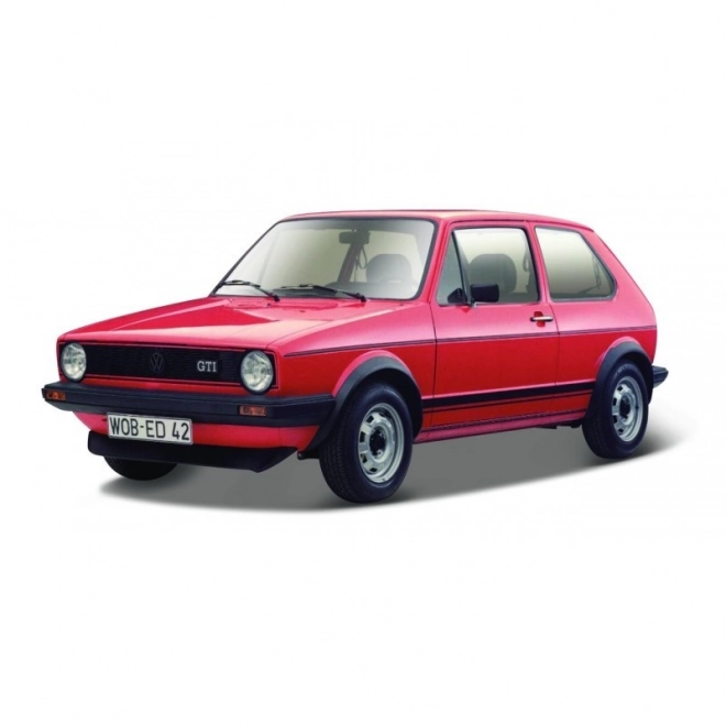 Bburago 1:24 Volkswagen Golf MK1 GTI piros modellautó