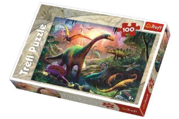 Trefl: Dinoszauruszok világa 100 darabos puzzle