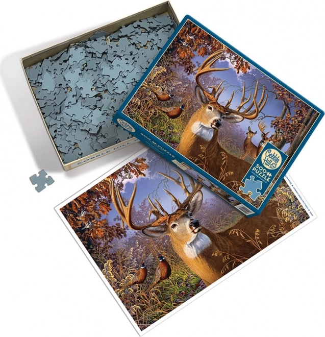 Jelenség és fácánok puzzle - 500 darabos COBBLE HILL