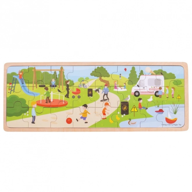 Puzzle a parkban