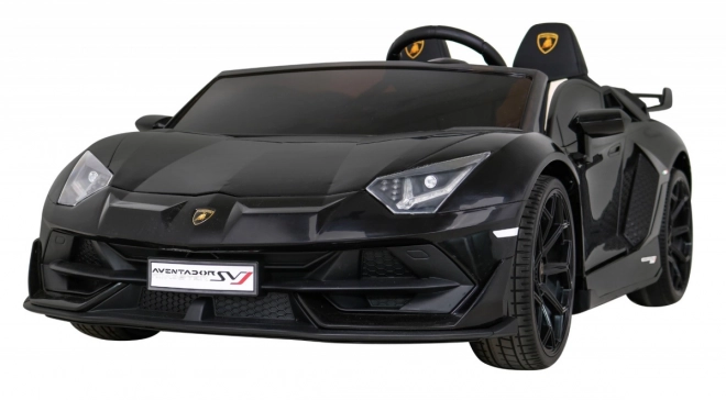 Lamborghini SVJ DRIFT pro 2 gyerekek fekete + Drift funkció + távirányító + MP3 LED + lassú indítás