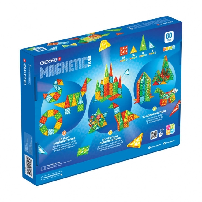 Geomag Gems mágneses csempekészlet