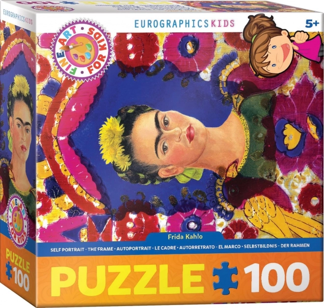 Frida Kahlo önarckép puzzle - 100 darabos