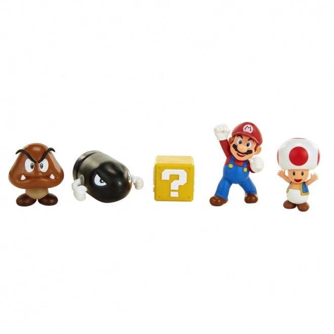 Super Mario figurák szett diorámával