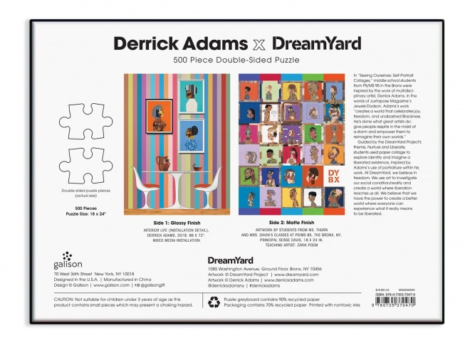 Galison kétszeres Derrick Adams x Dreamyard 500 darabos puzzle