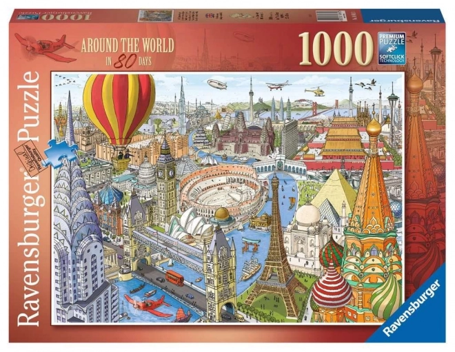 Utazás a Föld körül 80 nap alatt puzzle 1000 darabos