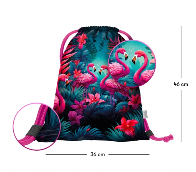Ergonomikus iskolai szett - Plamingók mintával