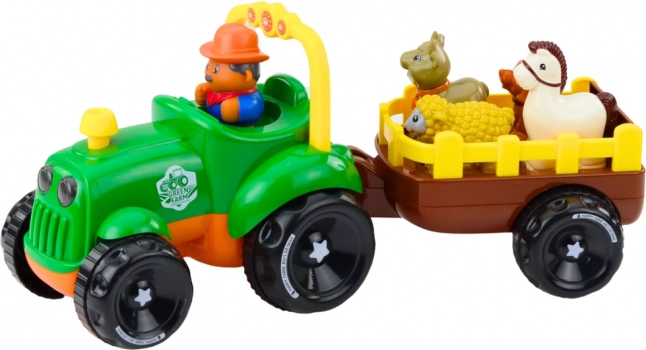 Interaktív traktor állatokkal