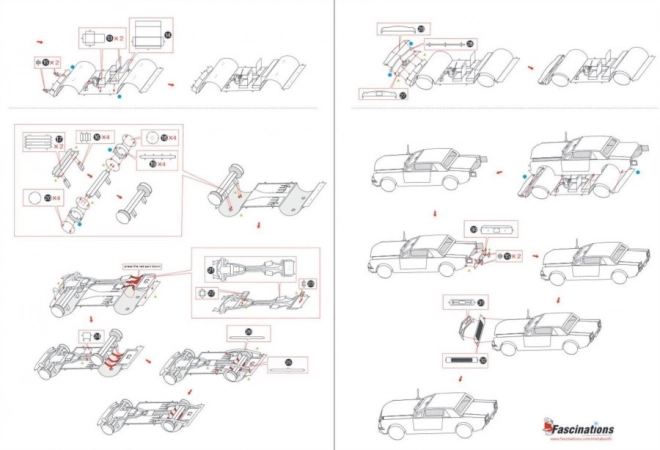 fém föld 3D puzzle Ford Mustang 1965