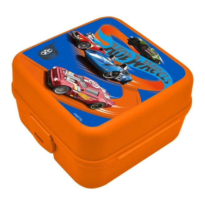 Ebéd doboz rekeszekkel Hot Wheels mintával